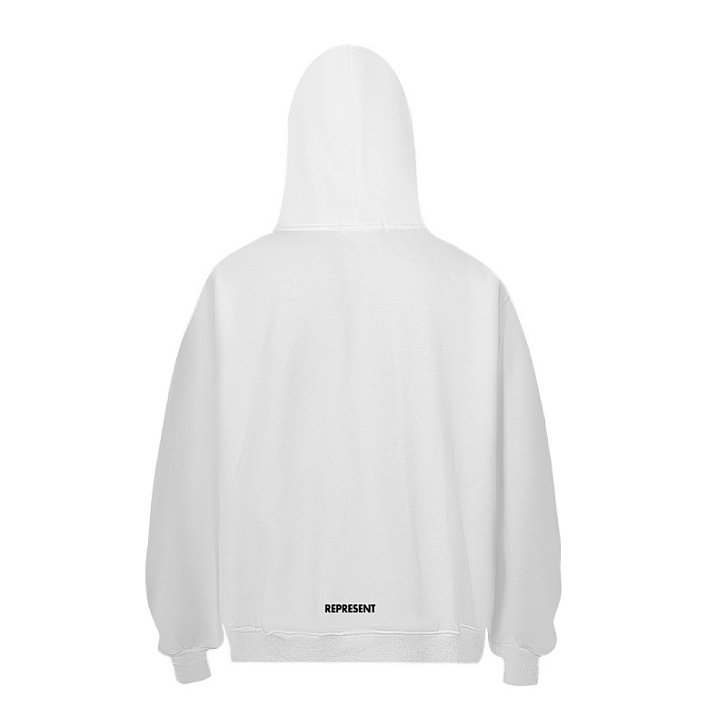 Represent Initial Star Hoodie White