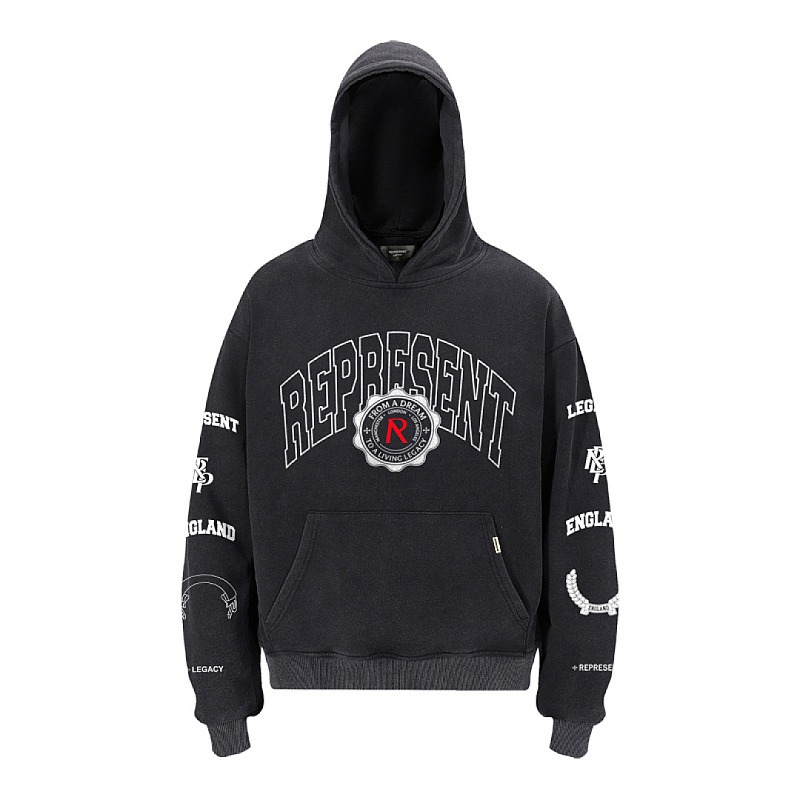 Represent Legacy Crest Black Hoodie