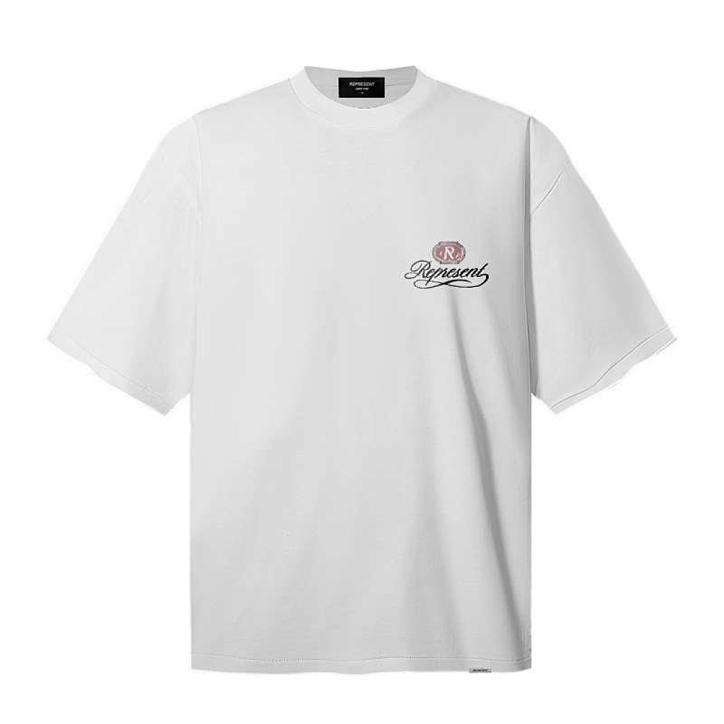 Represent Grand Vintage Hand Drawn White tee