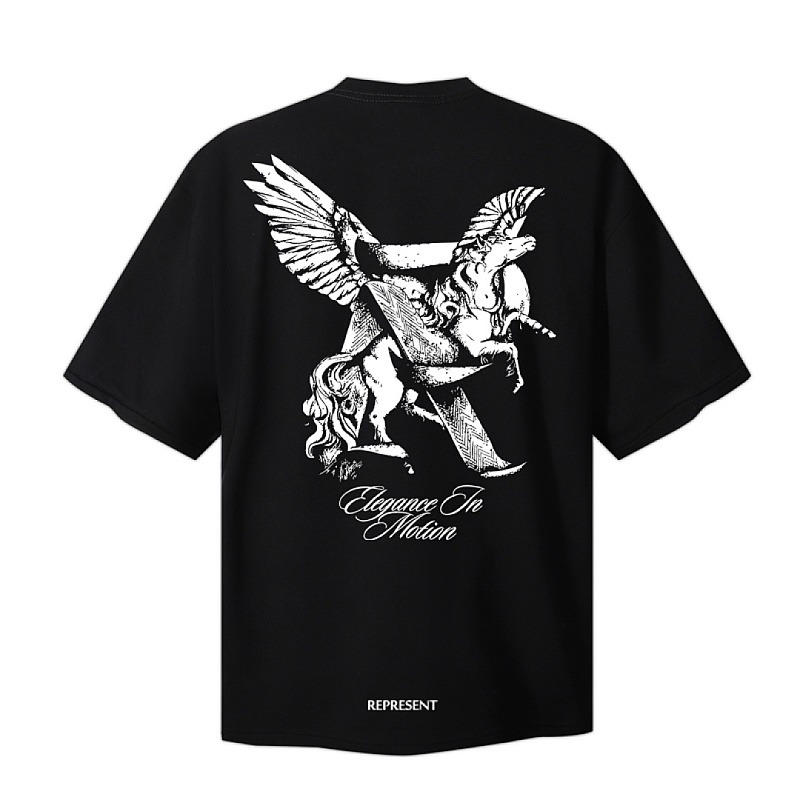 Represent Elegance In Motion Black T-Shirt