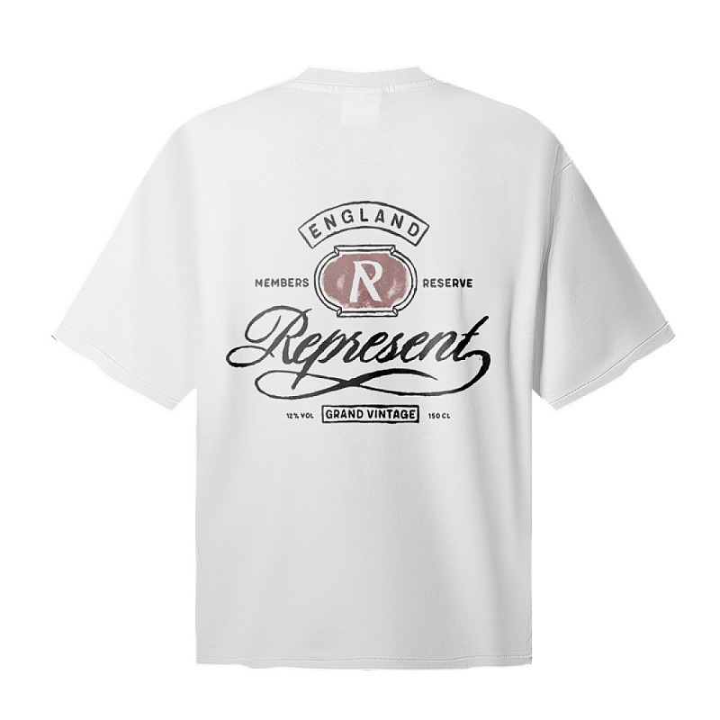 Represent Grand Vintage Hand Drawn White tee