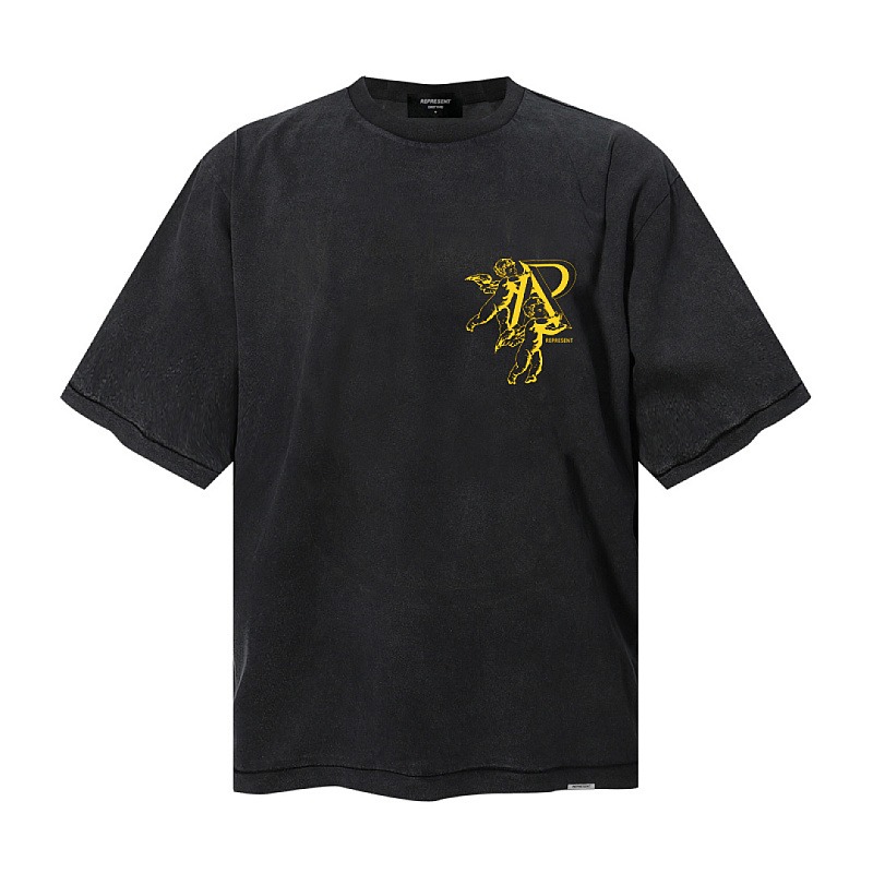 Represent Angel Washed Black T-shirt
